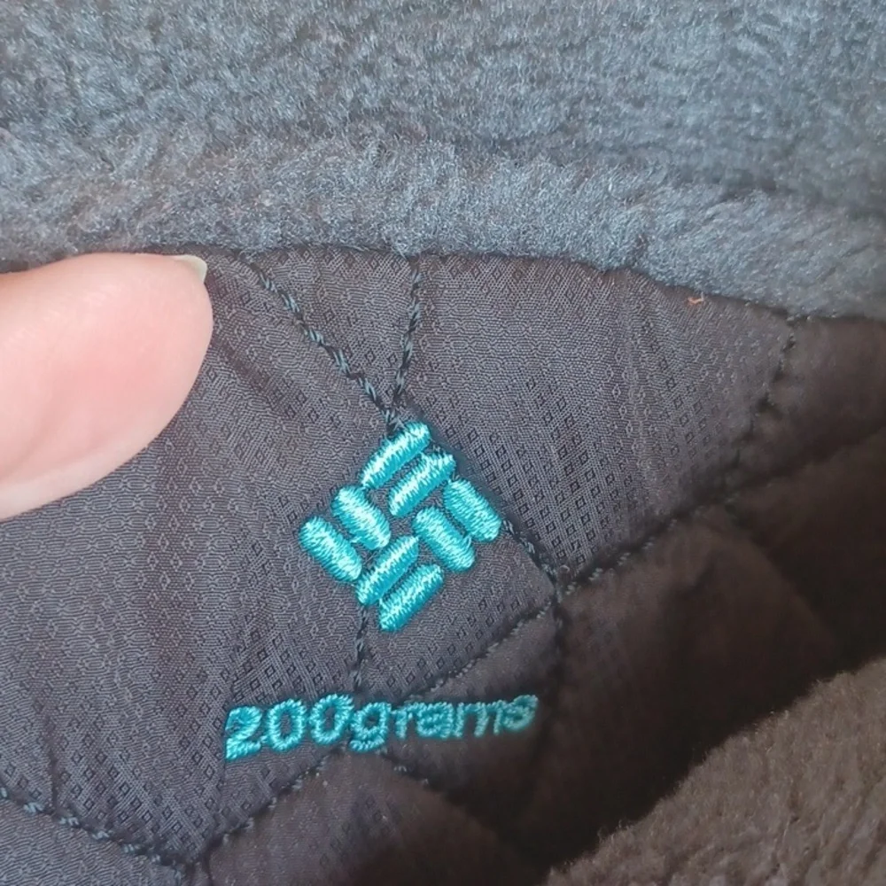 COLUMBIA Waterproof 200 Gram Insulation Winter Boots Teal Black Womens Size 7
